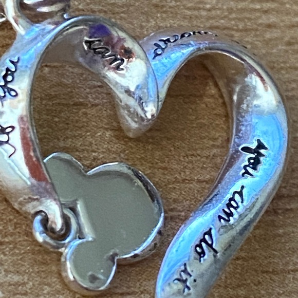 Disney 925 silver open heart necklace with Mickey - Picture 7 of 11